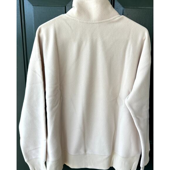 Anybody Lounge Polar Fleece Pop Over Henley Sz M Cozecore Fall Soft Cozy QVC - Picture 6 of 9